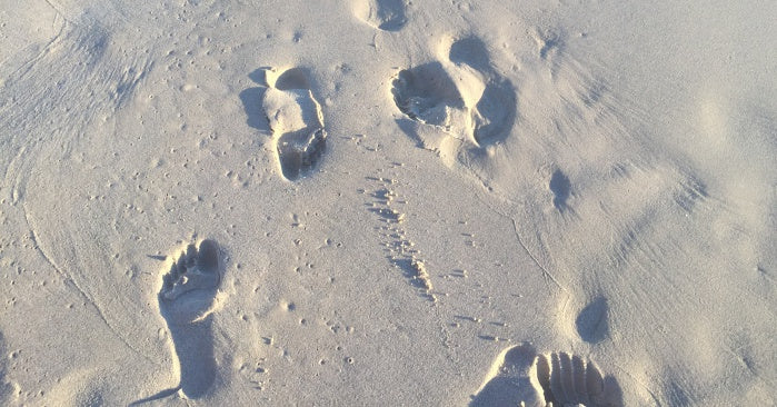 Running on the sand!