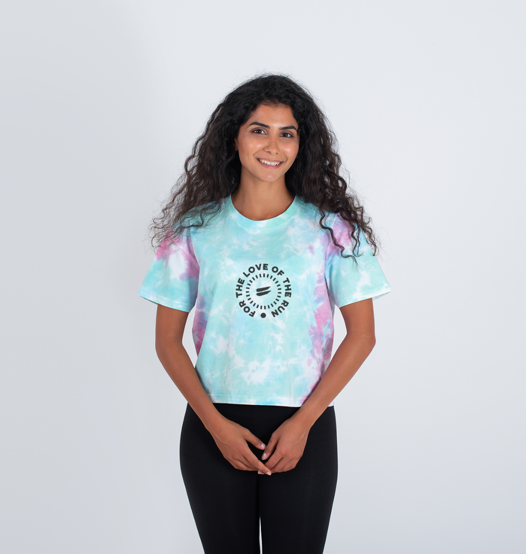 For the Love of the Run Tee Crop -  Women&#39;s