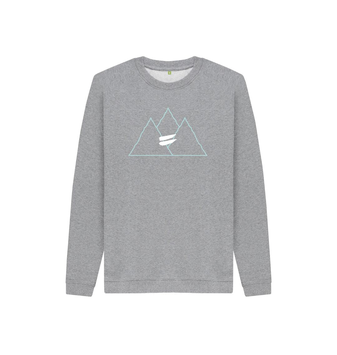 Athletic Grey Summit Sweater in Sky - Kid&#39;s
