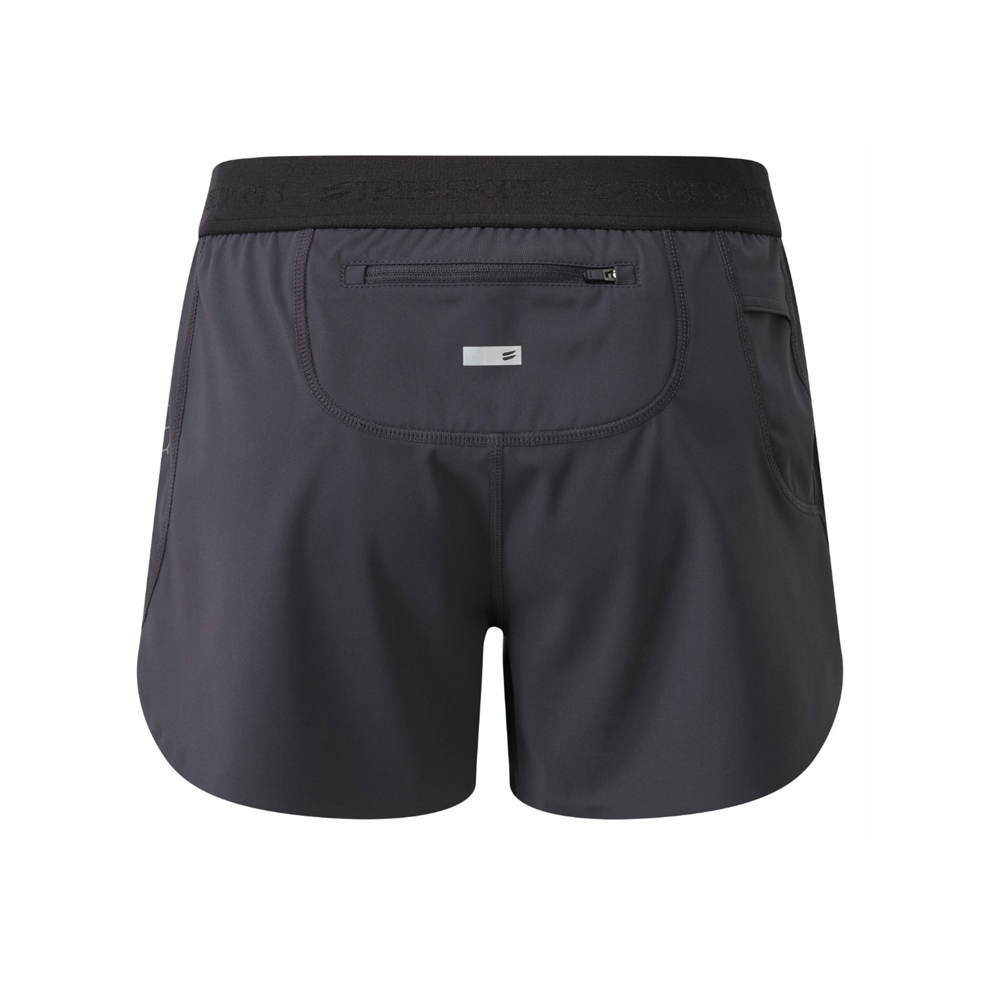 Women s Running Shorts with Zip Pocket Pewter Grey TribeSports Sportswear Apparel Tribe Sports